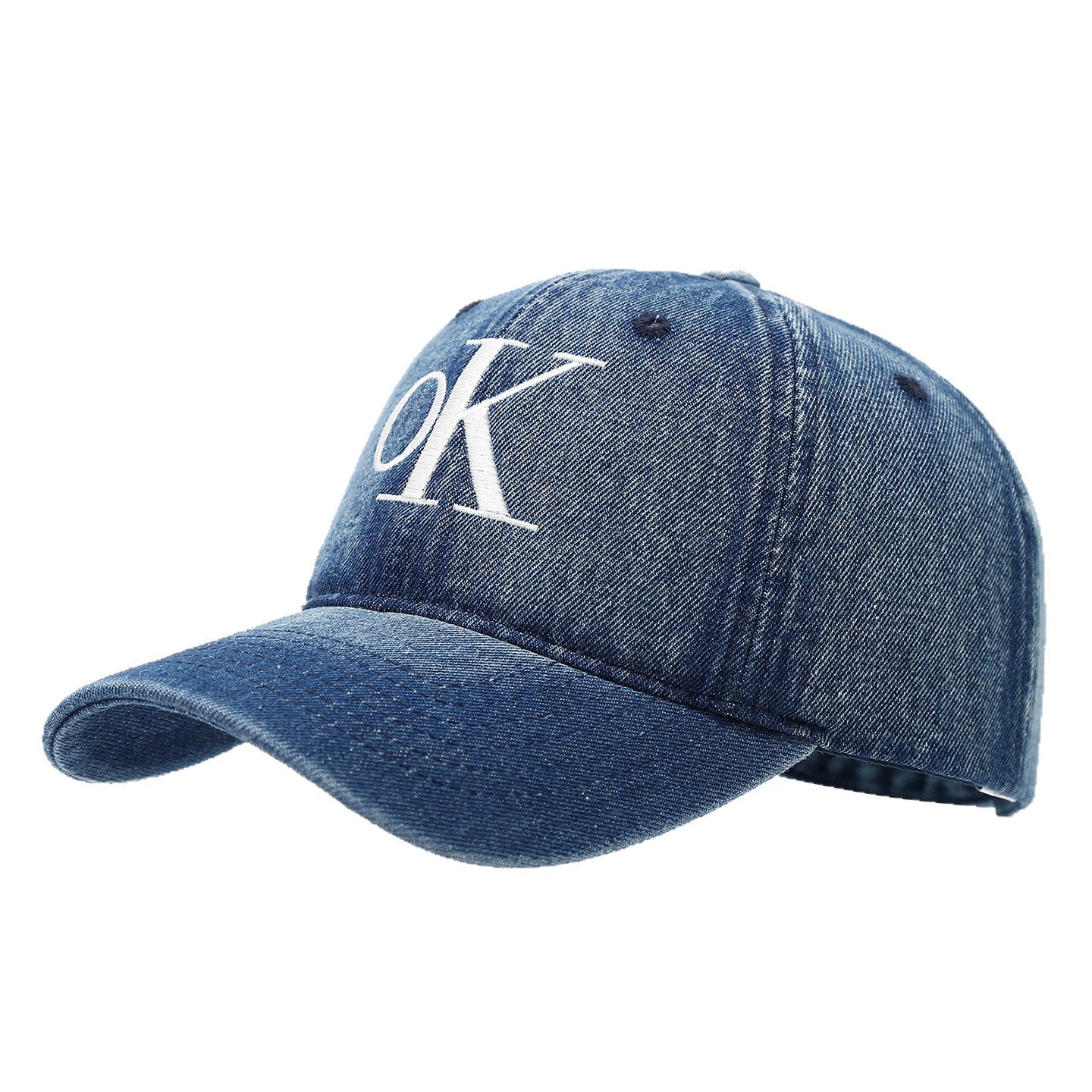 New Classic Ok Letter Hat Embroidered Adjustable Baseball Cap